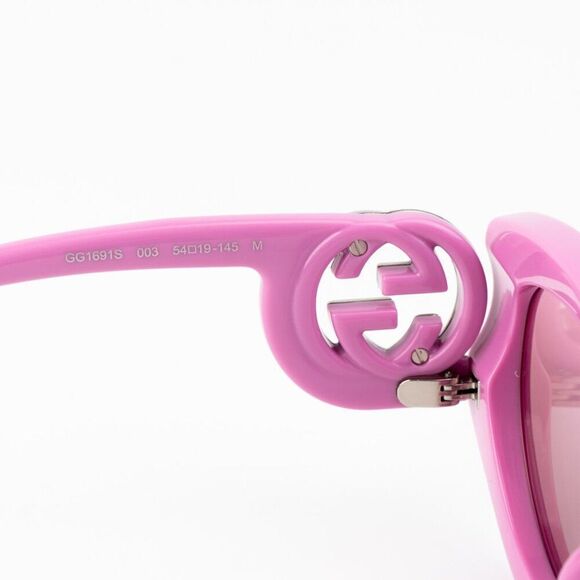 NEW Gucci GG1691S 003 Pink Mirror Women Oval Sunglasses GG 1691S main image 4